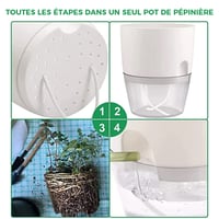 Pot écologique auto-arrosant