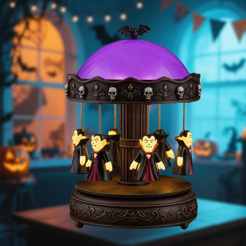 🔥🔥🔥🎃🎃🎃Limitiertes Halloween Rotierendes Geister-Nachtlicht