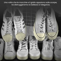 Gel detergente sbiancante per scarpe