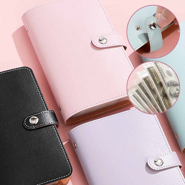 A6 Snap-Button Mirror Finish Savings Binder