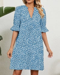 Groene bloemenjurk voor dames