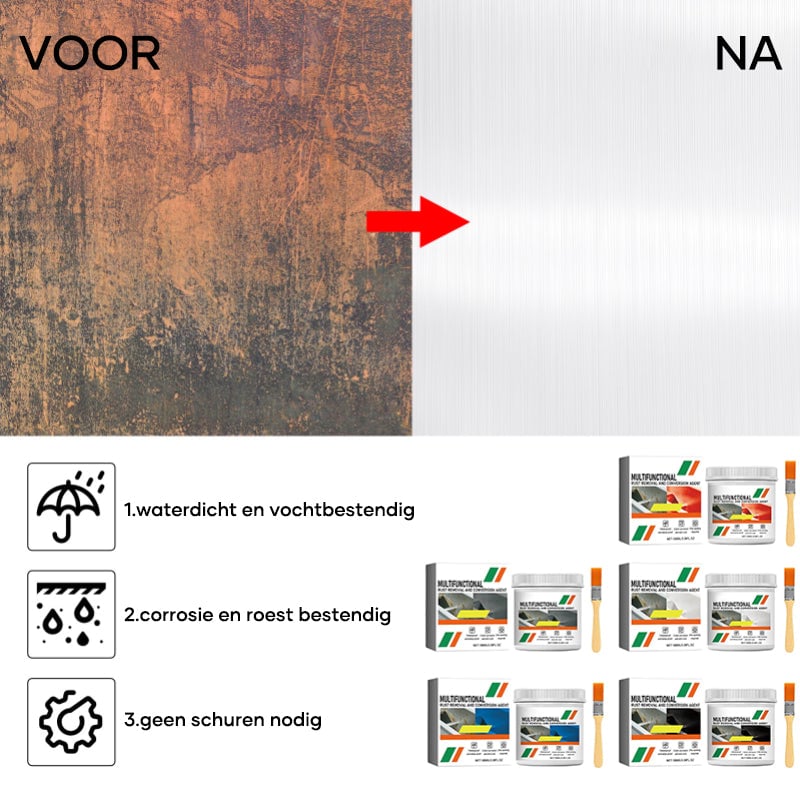 Multifunctioneel metaalroestverwijderings- en conversiemiddel