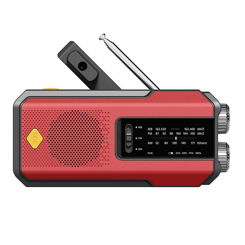 Portable Emergency Radio with Hand-crank Power