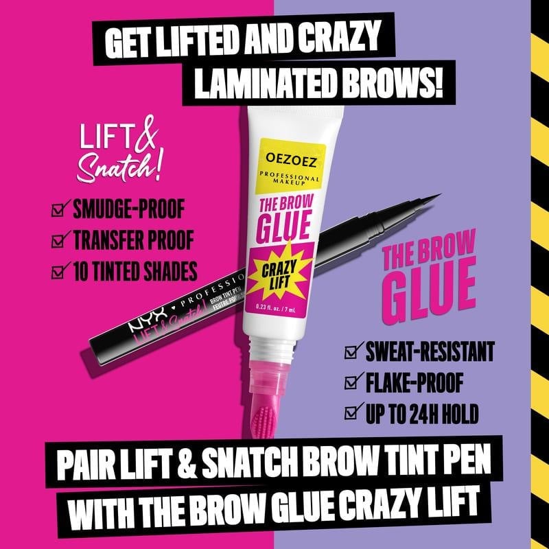 Waterproof, Quick-Dry Volumizing Eyebrow Gel