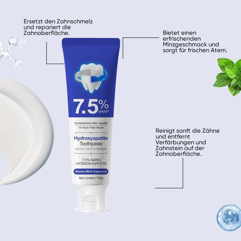 7,5 % Nano-Hydroxylapatit-Zahnpasta