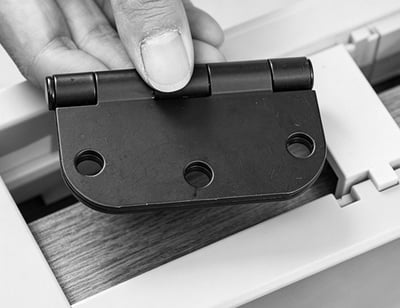 Different hinge sizes and corners
