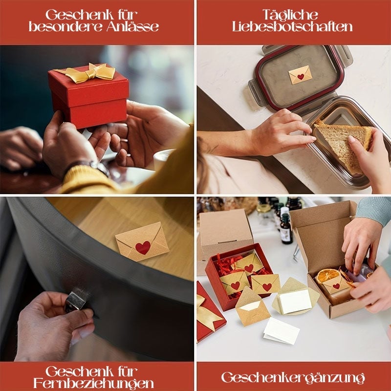 Mini-Umschläge mit leeren Karten