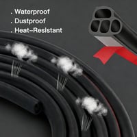 Automotive B-Type Double-Layer Soundproofing Seal Strip