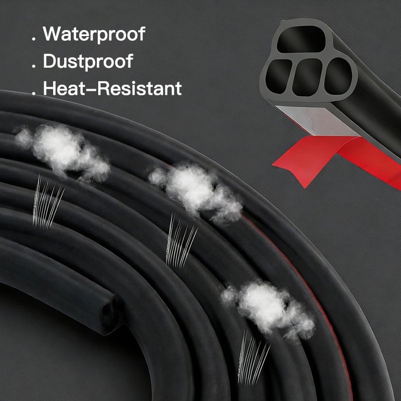 Automotive B-Type Double-Layer Soundproofing Seal Strip