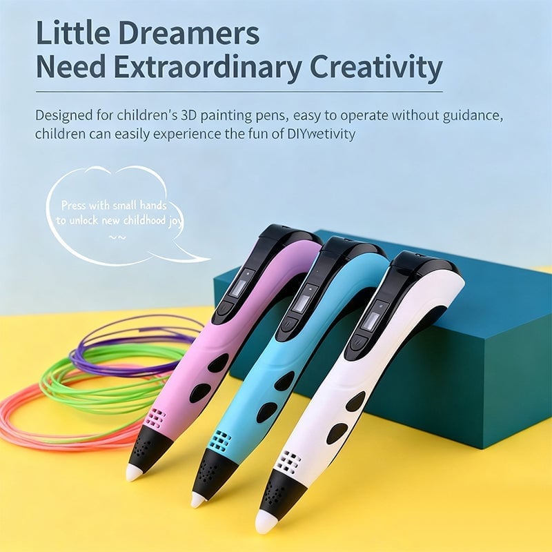 Children Educational DIY Creation 3D Drawing Printing Pen