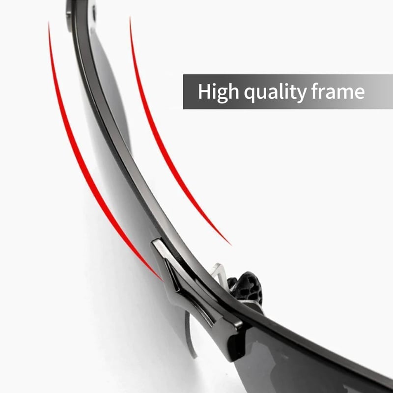 New-Photochromic Sunglasses with Anti-glare Polarized Lens