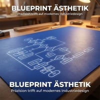 Blueprint Doppelseitiges Schreibtischunterlagen-Set