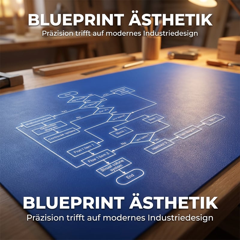 Blueprint Doppelseitiges Schreibtischunterlagen-Set