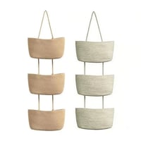Decorative 3-Tier Hanging Organizer Bag