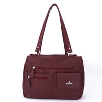 Multifunktionale Umhängetasche Handtasche mit drei Fächern