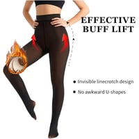 Fleece Lined Winter Tights for Women
