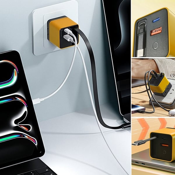 Fast Charger with Retractable Cable