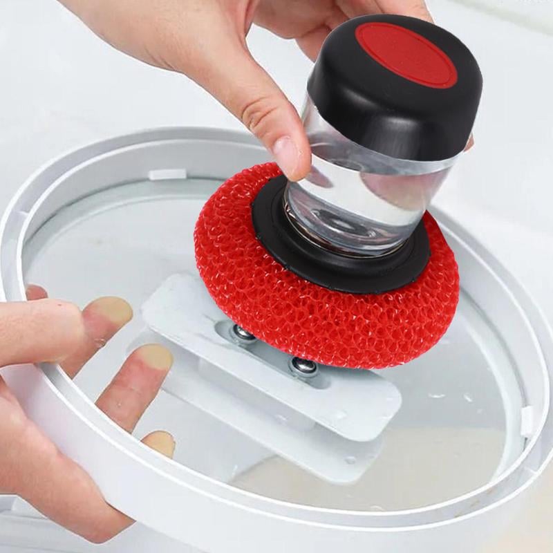 Kitchen Soap Dispensing Palm Brush