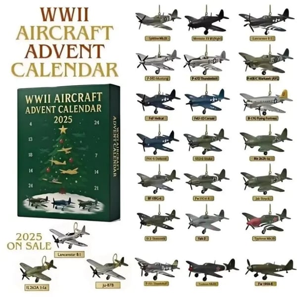 2025 Aircraft Advent Calendar World War II Plane