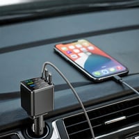 7-Port Universal Retractable Car Charger