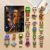 24 Pcs Advent Calendar Acrylic Figures