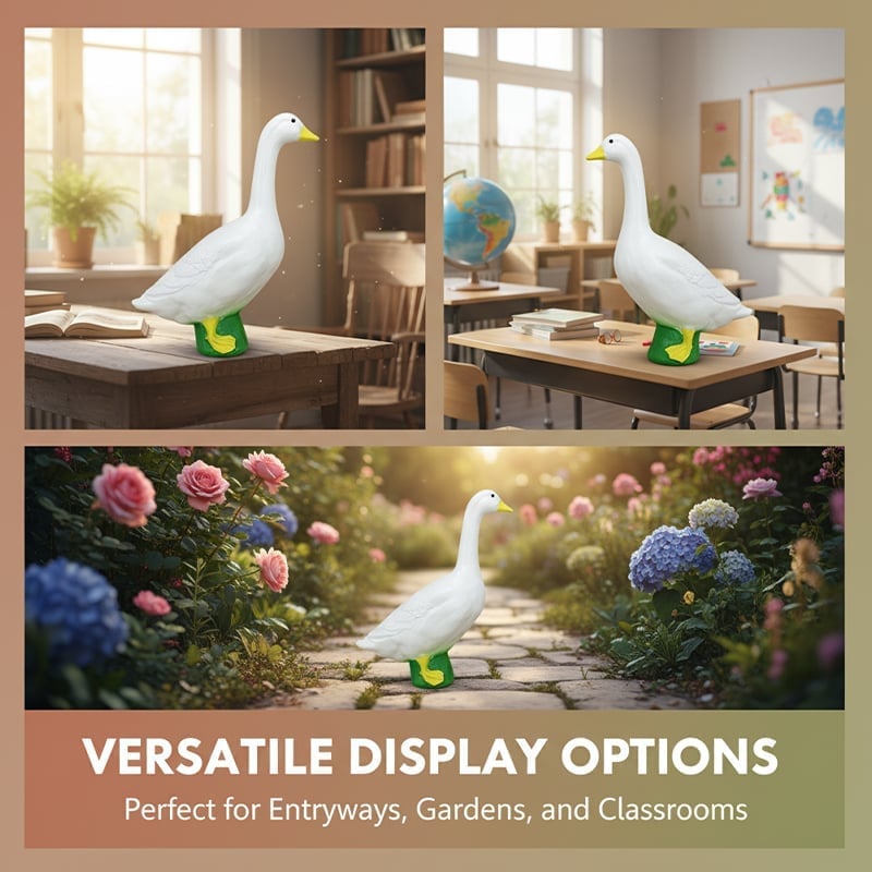 Charming Porch Goose Statue