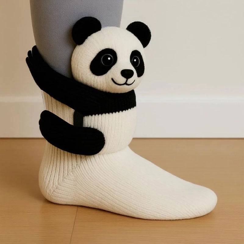 3D-gestrickte Tiersocken