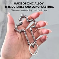 Gothic Cross Carabiner Keychain