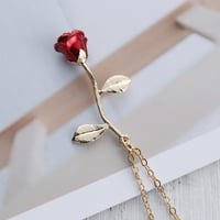 3D Rose Pendant Necklace