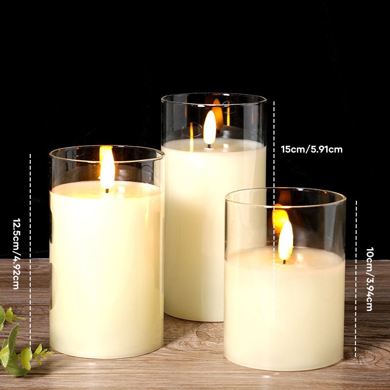 🕯️3D Glass Realistic LED Light