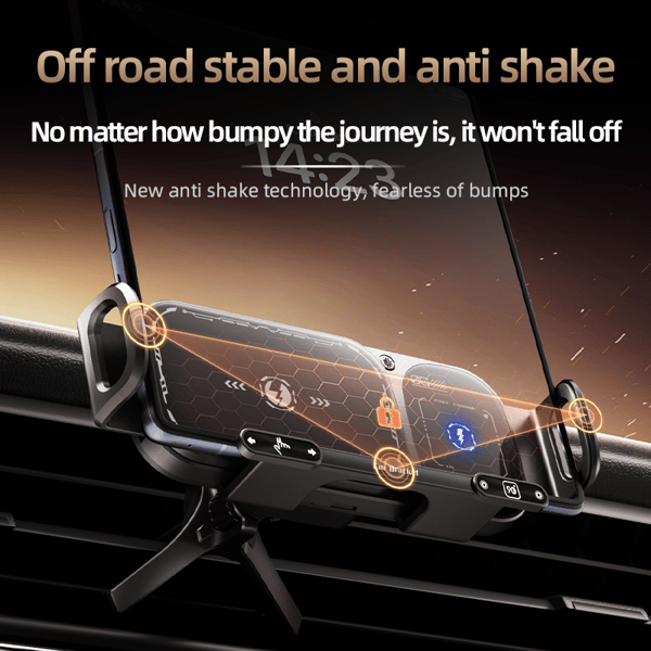 Wireless Charging Rotating Car Mount