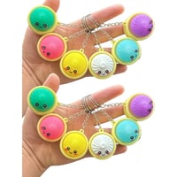 Light-Up Squeezable Steamed Bun Keychain