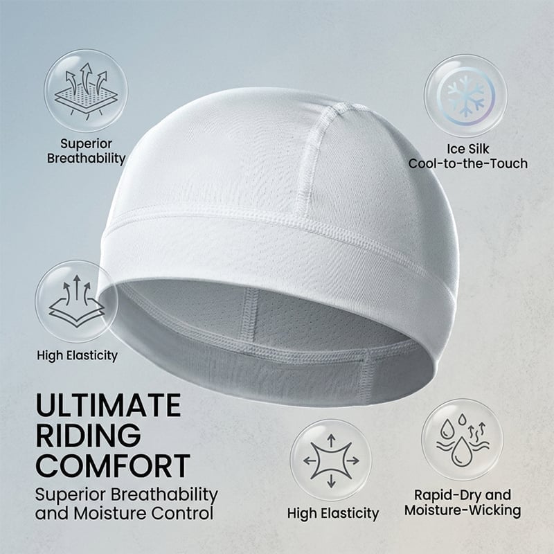 Cooling Ice Silk Cycling Cap