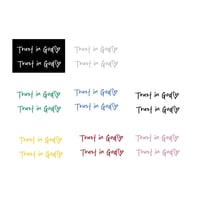 Trust in God Car Rearview Mirror Sticker