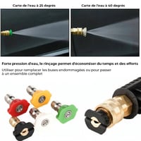 Améliorez votre expérience de lavage de voiture - Accessoire à double connecteur pour canon à mousse