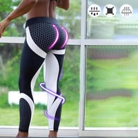 Dina yogabyxor med hög midja geometriskt tryck