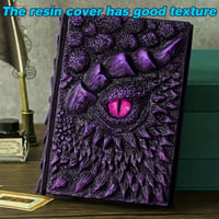 🐉Dragon Eye 3D Embossed Journal - Handmade Resin Engraved Notebook🐉