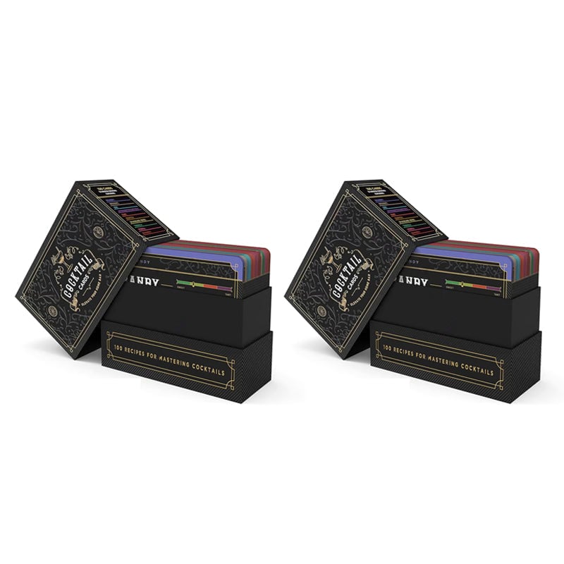 🍸️Cocktail Cards Box: 100 Cocktail Recipes to Master Cocktails