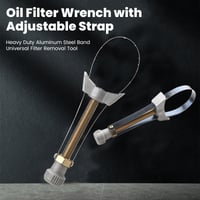 Auto Car Diameter Adjustable Oil Filter Removal Strap Wrench Tool