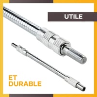 Tête de lot universelle à arbre flexible