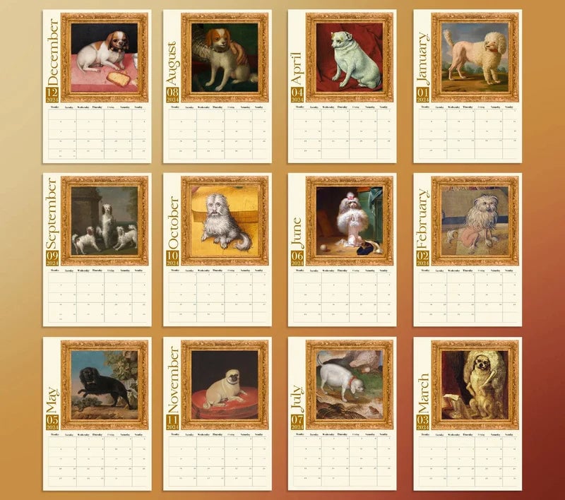 Konstig medeltida kalender 2024