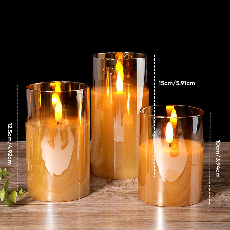 🕯️3D Glass Realistic LED Light