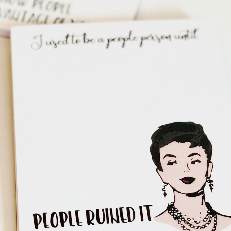 Geestige vrouwen sticky notes