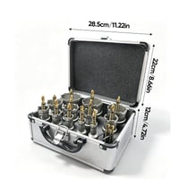 Sakerplus® Carbide Hole Saw Kit 12 Piece