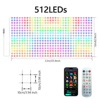 RGBIC Smart Net Lights With App And Remote Control