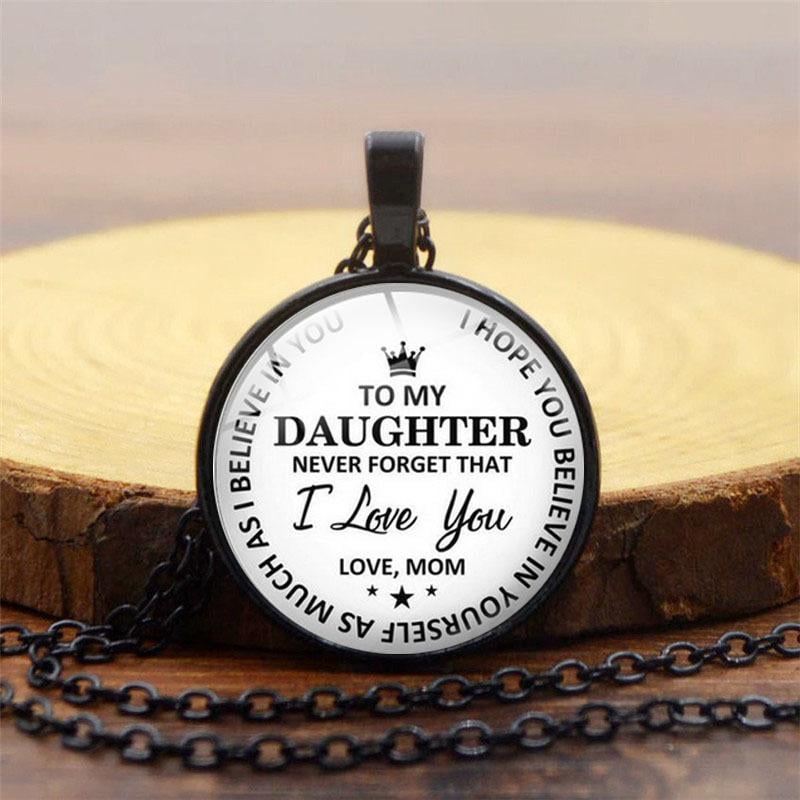 SANK®To my daughter pendant necklace