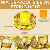Ribbon Christmas Tree Decoration Lights