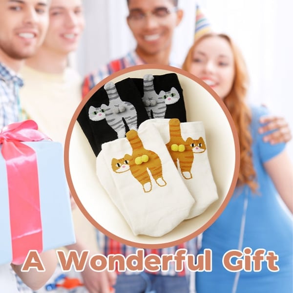 Cute Cat Socks with Balls