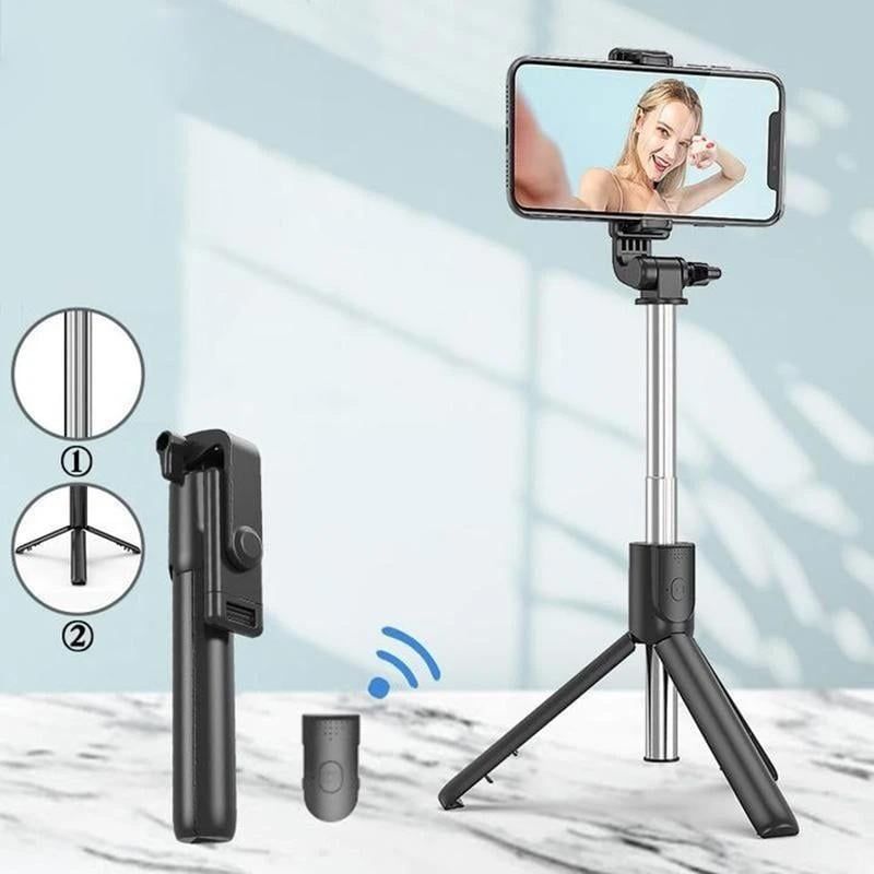 Selfie-Stick mit Bluetooth-Fernbedienung