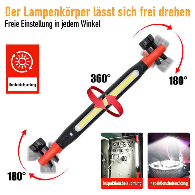 Magnetische, wiederaufladbare LED-Arbeitsleuchte